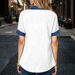 Afslappet Patchwork Bluse
