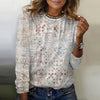 Vintage T-Shirt Med Etnisk Print