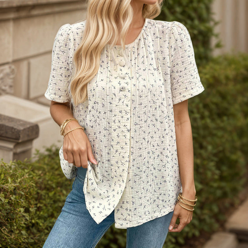 Elegant Afslappet Bluse