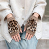 Varme Handsker Med Leopardprint