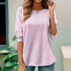 Afslappet Stribet T-Shirt