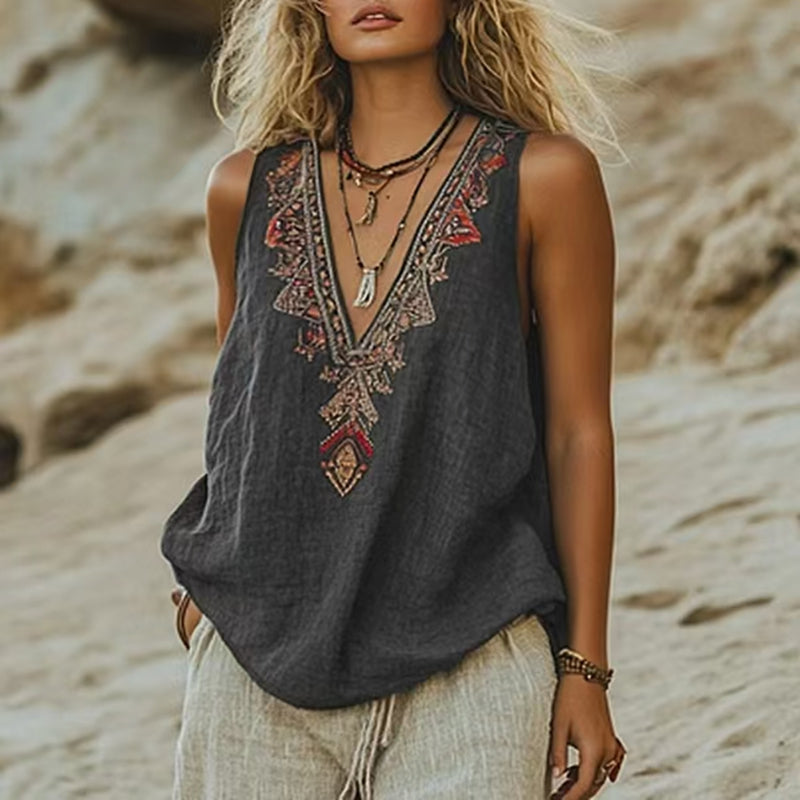 Vintage Etnisk Tank Top