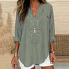 Vintage Bluse Med Blomsterprint